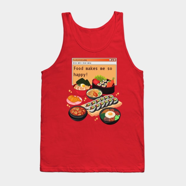 Japanese Cuisine Anime Food Tank Top by soulfulprintss8